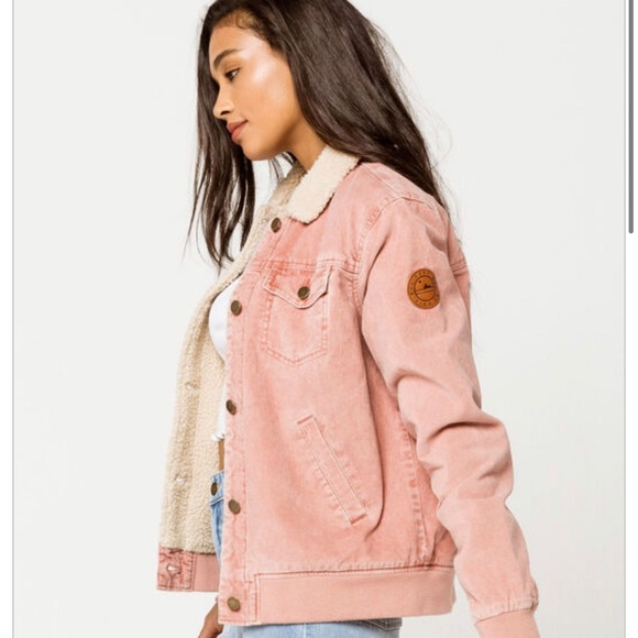 Roxy Jackets \u0026 Coats | Roxy Desert Sand Rose Womens Corduroy Jacket | Color: Cream/Pink | Size: S | Hannahfinger13's Closet